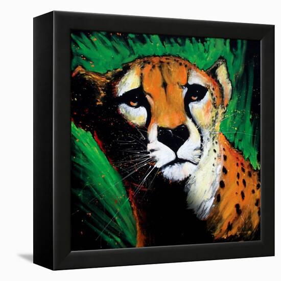 Cheetah-null-Framed Stretched Canvas