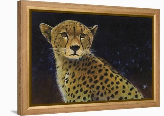 Cheetah-Durwood Coffey-Framed Premier Image Canvas