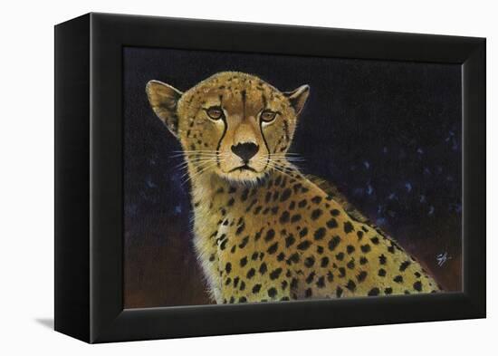 Cheetah-Durwood Coffey-Framed Premier Image Canvas