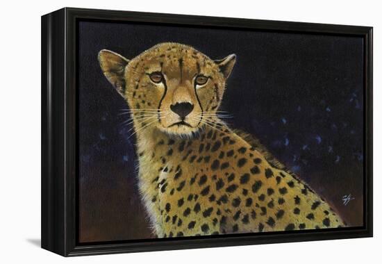 Cheetah-Durwood Coffey-Framed Premier Image Canvas