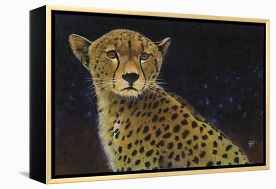 Cheetah-Durwood Coffey-Framed Premier Image Canvas