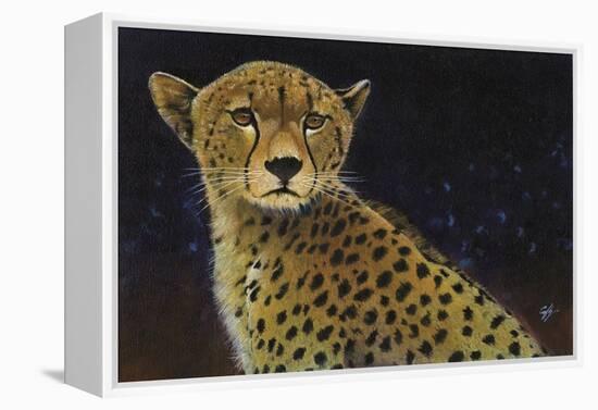 Cheetah-Durwood Coffey-Framed Premier Image Canvas