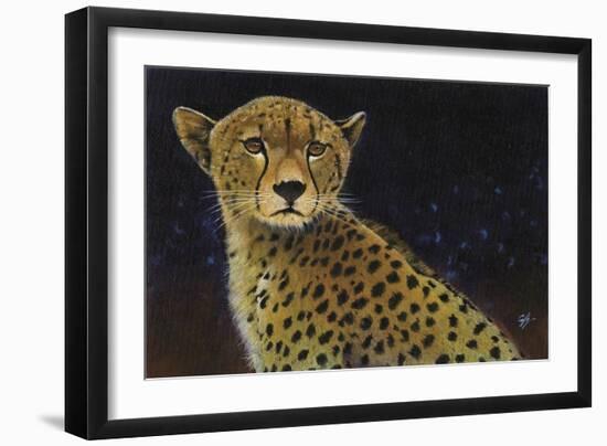 Cheetah-Durwood Coffey-Framed Giclee Print