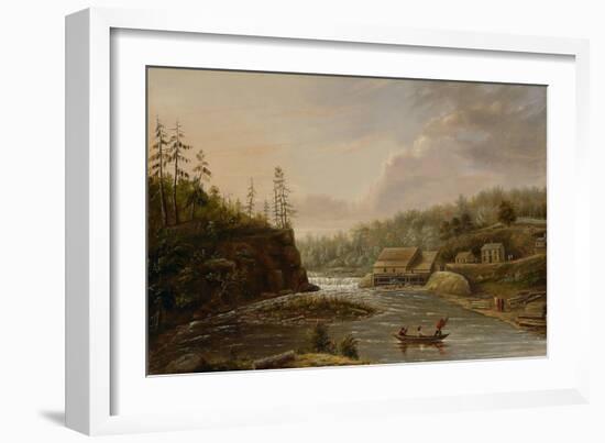 Cheever's Mill on the St. Croix River, 1847-Henry Lewis-Framed Giclee Print