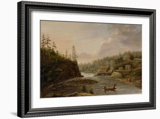 Cheever's Mill on the St. Croix River, 1847-Henry Lewis-Framed Giclee Print