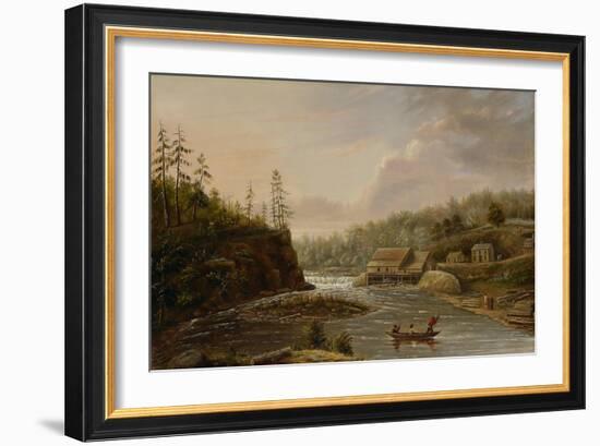 Cheever's Mill on the St. Croix River, 1847-Henry Lewis-Framed Giclee Print