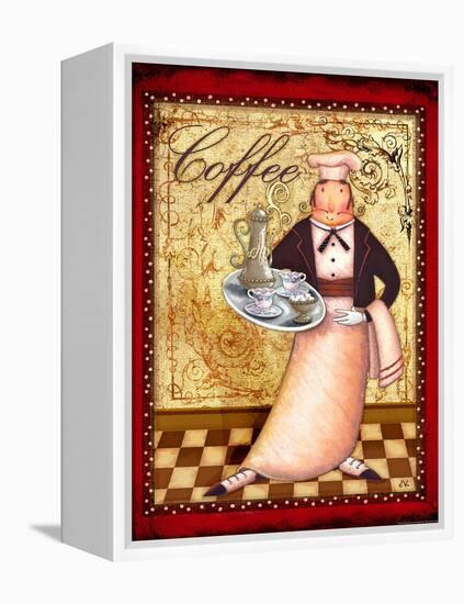 Chef 1 Coffee-Viv Eisner-Framed Stretched Canvas