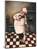 Chef and Cat-unknown Chiu-Mounted Art Print