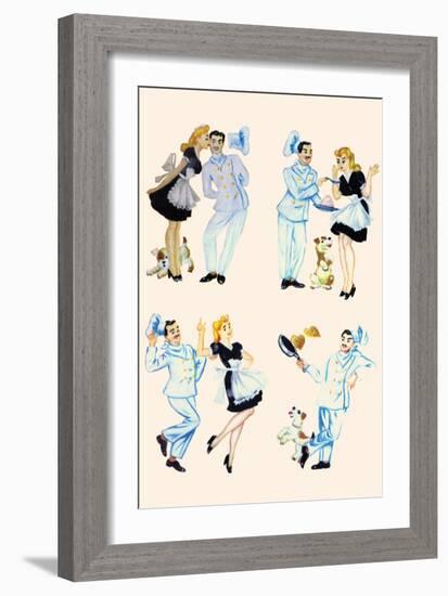 Chef And the Maid-null-Framed Art Print