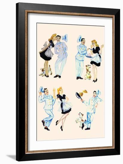 Chef And the Maid-null-Framed Art Print