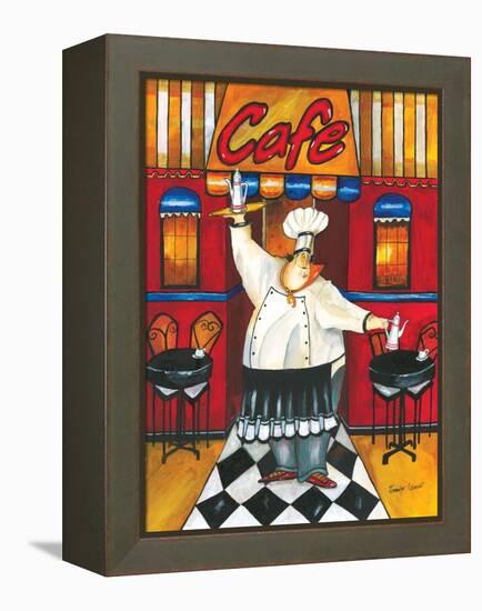 Chef at Café-Jennifer Garant-Framed Premier Image Canvas