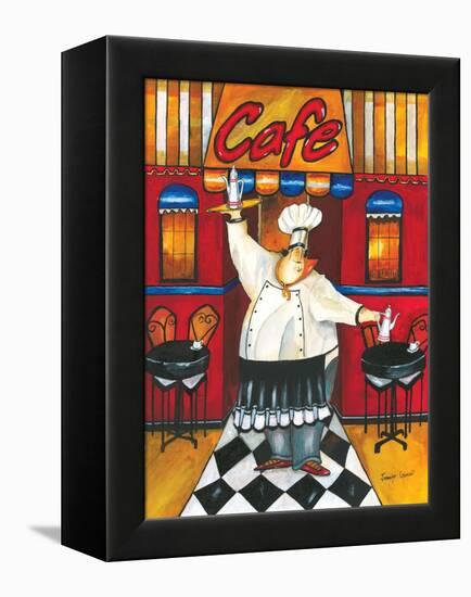 Chef at Café-Jennifer Garant-Framed Premier Image Canvas