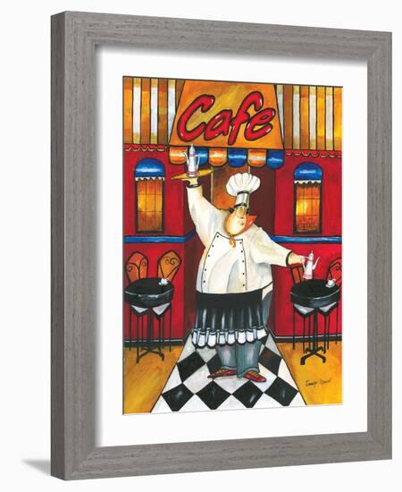 Chef at Café-Jennifer Garant-Framed Giclee Print