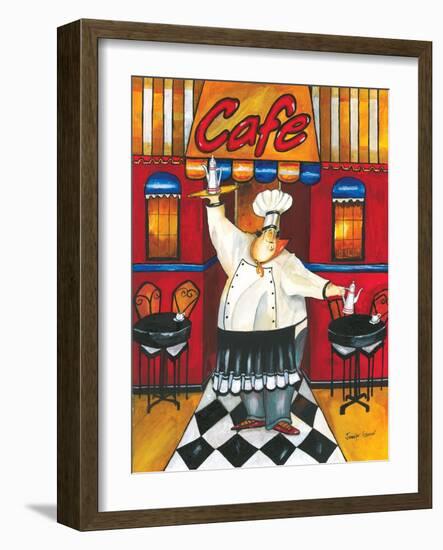 Chef at Café-Jennifer Garant-Framed Giclee Print