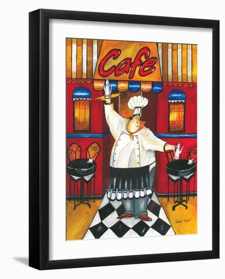 Chef at Café-Jennifer Garant-Framed Giclee Print