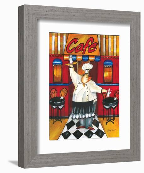 Chef at Café-Jennifer Garant-Framed Giclee Print