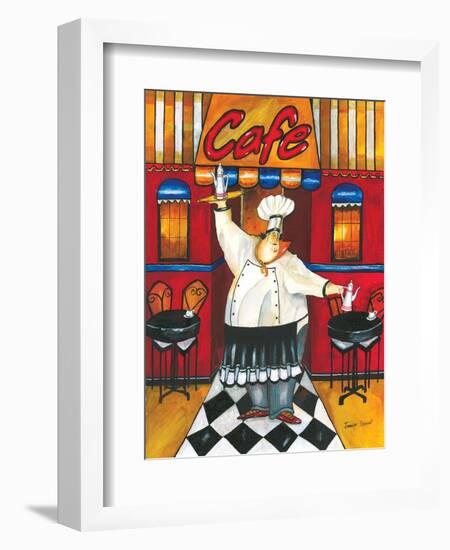 Chef at Café-Jennifer Garant-Framed Giclee Print