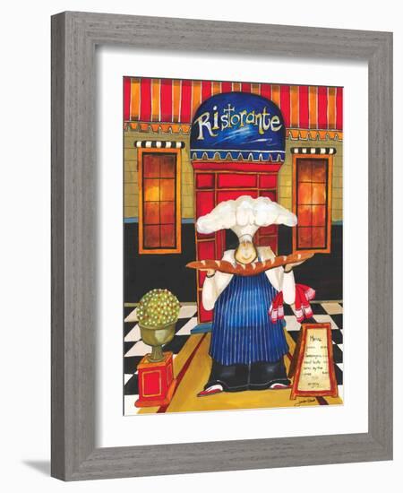 Chef at Ristorante-Jennifer Garant-Framed Giclee Print