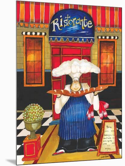 Chef at Ristorante-Jennifer Garant-Mounted Giclee Print