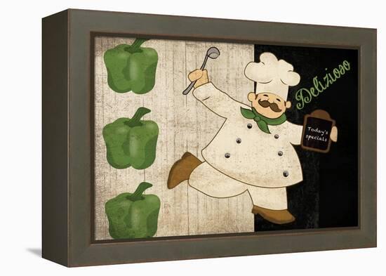 Chef Delizioso-Piper Ballantyne-Framed Stretched Canvas