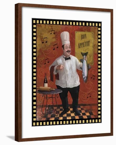 Chef Fish Master Design-Frank Harris-Framed Giclee Print