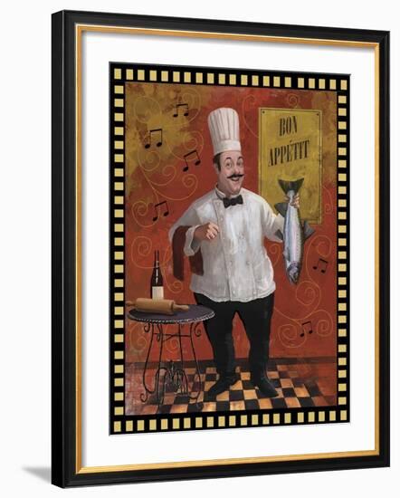 Chef Fish Master Design-Frank Harris-Framed Giclee Print