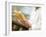 Chef Hurrying Through Kitchen with Baguettes-null-Framed Photographic Print