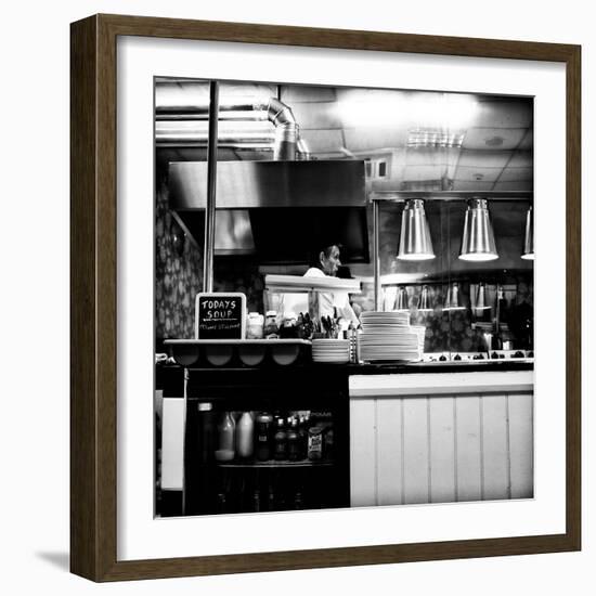 Chef in Restaurant-Rory Garforth-Framed Photographic Print