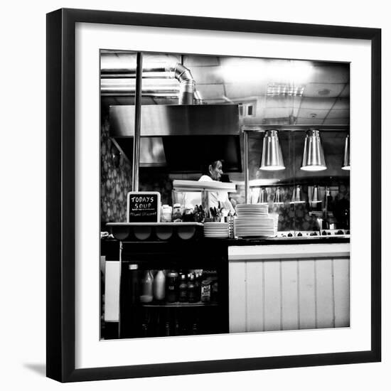 Chef in Restaurant-Rory Garforth-Framed Photographic Print