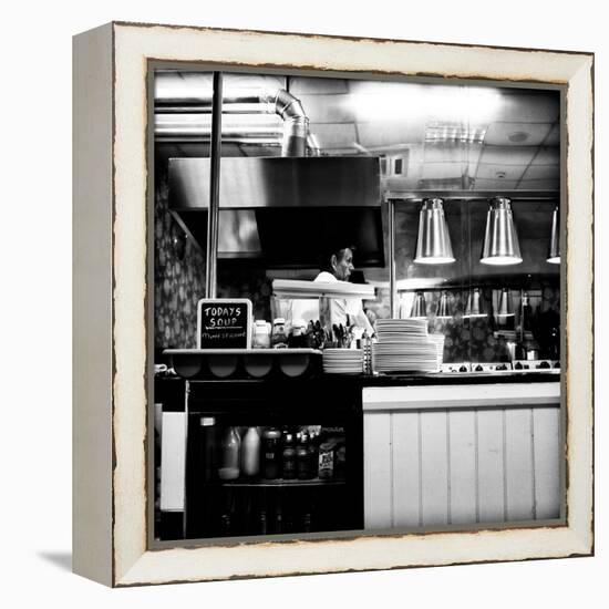 Chef in Restaurant-Rory Garforth-Framed Premier Image Canvas