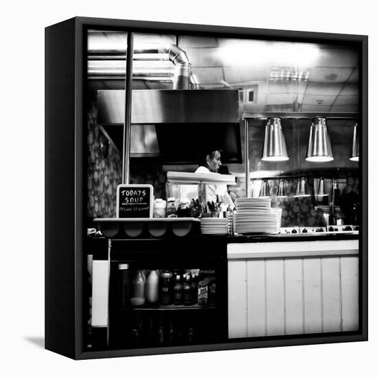 Chef in Restaurant-Rory Garforth-Framed Premier Image Canvas