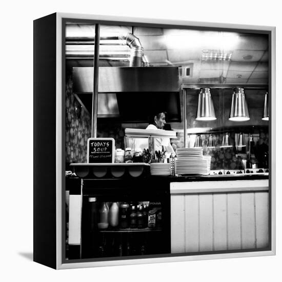 Chef in Restaurant-Rory Garforth-Framed Premier Image Canvas
