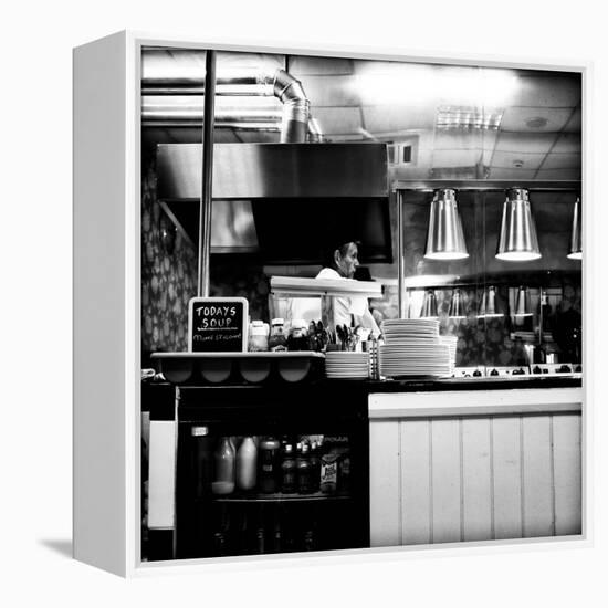 Chef in Restaurant-Rory Garforth-Framed Premier Image Canvas