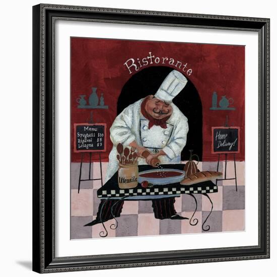 Chef Kitchen Menus-Gregg DeGroat-Framed Giclee Print