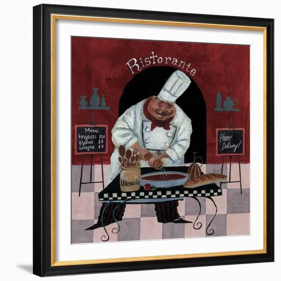 Chef Kitchen Menus-Gregg DeGroat-Framed Giclee Print