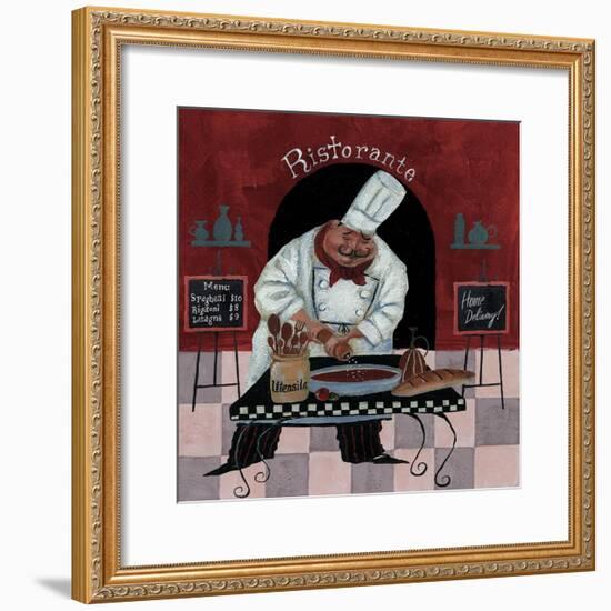 Chef Kitchen Menus-Gregg DeGroat-Framed Giclee Print