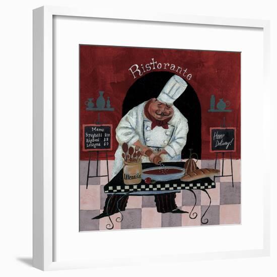 Chef Kitchen Menus-Gregg DeGroat-Framed Giclee Print