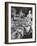 Chef Preparing Dish at Buffet Table in Dining Room of the Waldorf Astoria Hotel-Alfred Eisenstaedt-Framed Photographic Print