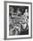 Chef Preparing Dish at Buffet Table in Dining Room of the Waldorf Astoria Hotel-Alfred Eisenstaedt-Framed Photographic Print