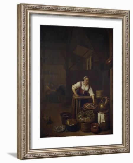 Chef Preparing Food-Hendrik Martensz Sorgh-Framed Giclee Print