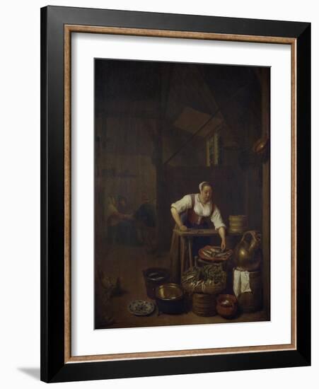 Chef Preparing Food-Hendrik Martensz Sorgh-Framed Giclee Print