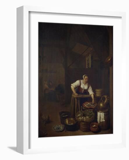 Chef Preparing Food-Hendrik Martensz Sorgh-Framed Giclee Print