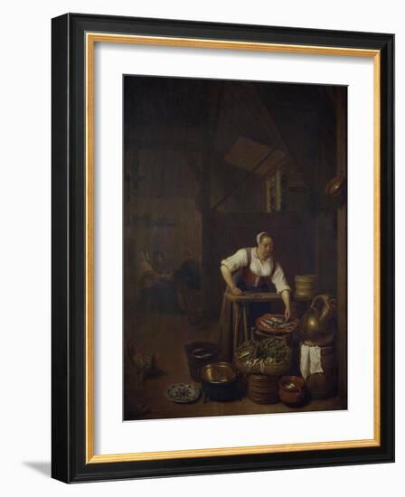 Chef Preparing Food-Hendrik Martensz Sorgh-Framed Giclee Print