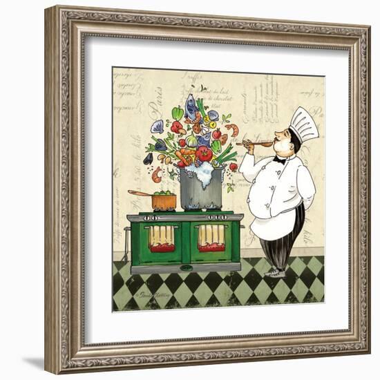 Chef Soup-Pamela Gladding-Framed Art Print
