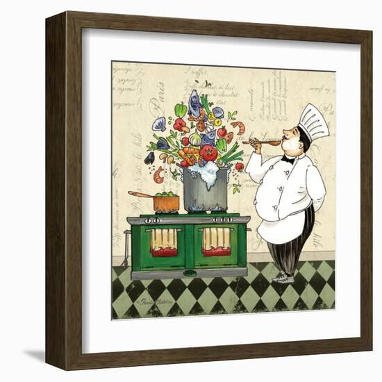 Chef Soup-Pamela Gladding-Framed Art Print