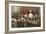 Chef with Elaborate Buffet-null-Framed Art Print