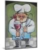 Chef with Wine and Wisk-Tim Nyberg-Mounted Giclee Print