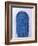 Chefchaouen Blue Door and Whitewashed Walls - Typical in Rif Mountains Town of Chefchaouen, Morocco-Andrew Watson-Framed Photographic Print