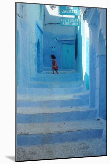 Chefchaouen Girl-null-Mounted Photographic Print