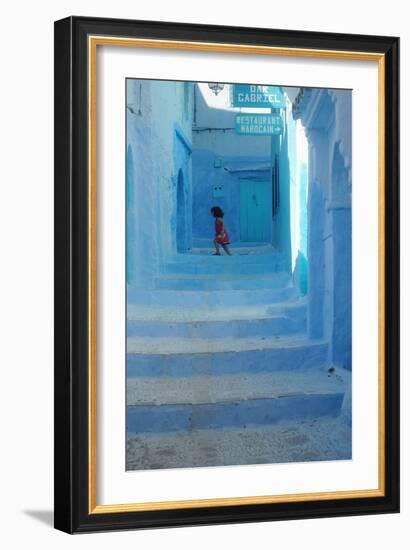 Chefchaouen Girl-null-Framed Photographic Print